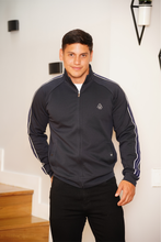 Cargar imagen en el visor de la galería, CHAQUETA AZUL RIB
