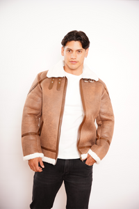 CHAQUETA PILOTO CAFE