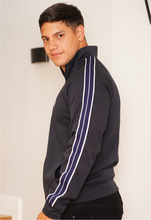 Cargar imagen en el visor de la galería, CHAQUETA AZUL RIB
